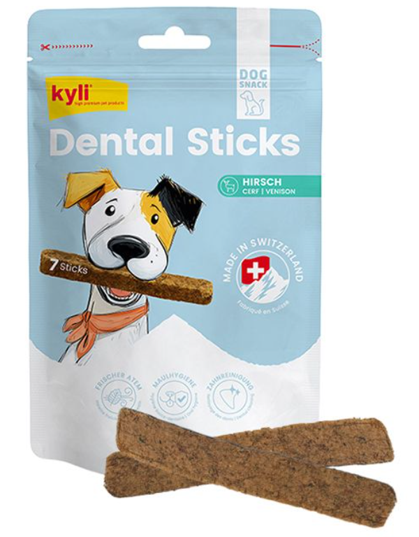 kyli Dental Sticks Hirsch oder Truthahn 7 Stk.
