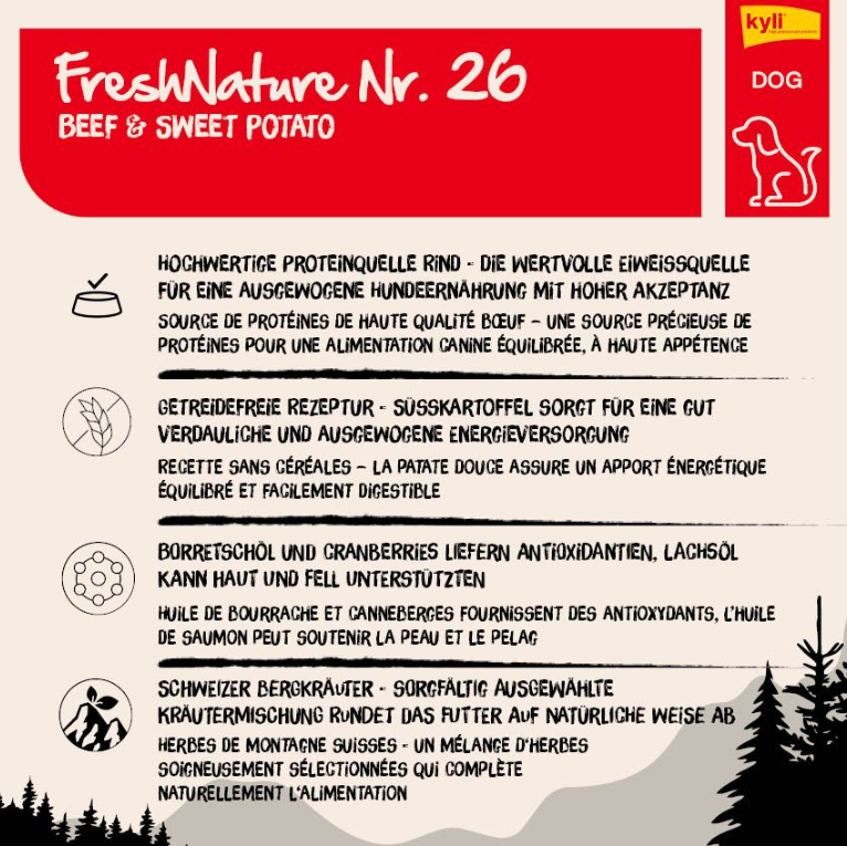 kyli FreshNature Beef & Sweet Potato 12kg