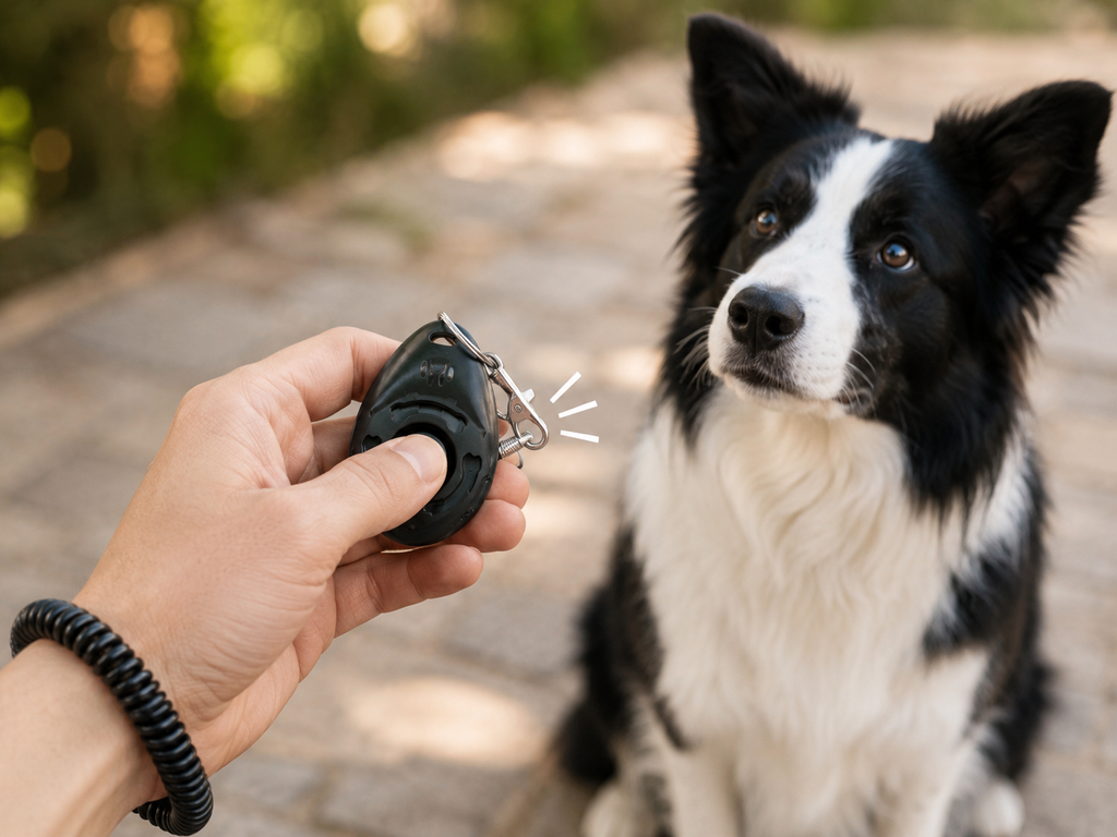 Clicker mit Handschlaufe (Schwarz oder Dunkelblau)
